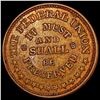 1863 Civil War Token; Army, Navy UNCIRCULATED