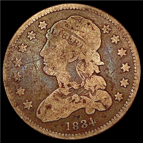 1834 Capped Bust Quarter NICELY CIRCULATED