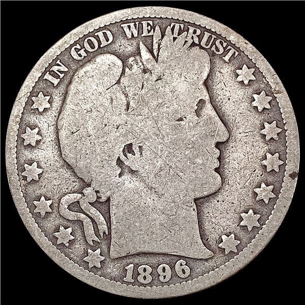 1896-O Barber Half Dollar NICELY CIRCULATED