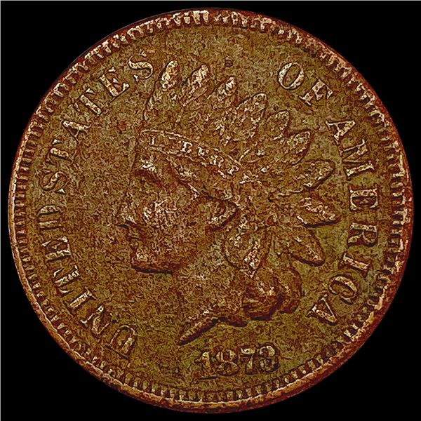 1873 Cl 3 Indian Head Cent LIGHTLY CIRCULATED