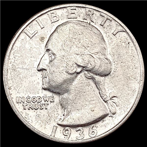 1936-S Washington Silver Quarter CLOSELY UNCIRCULATED