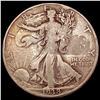 1938-D Walking Liberty Half Dollar LIGHTLY CIRCULATED