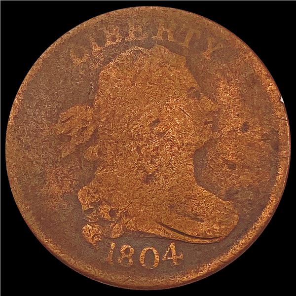 1804 Draped Bust Half Cent NICELY CIRCULATED