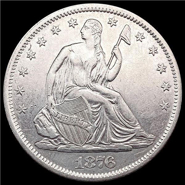 1876-S Seated Liberty Half Dollar CHOICE AU