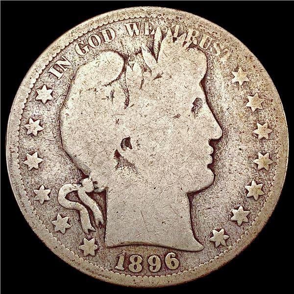 1896-S Barber Half Dollar NICELY CIRCULATED