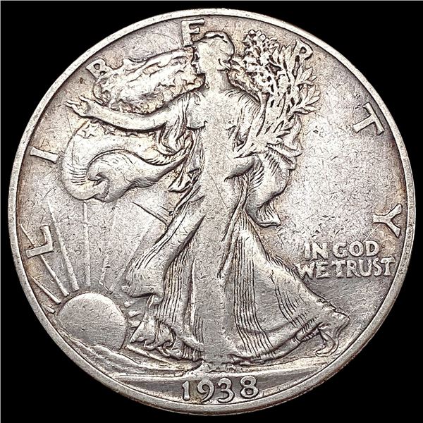 1938-D Walking Liberty Half Dollar LIGHTLY CIRCULATED
