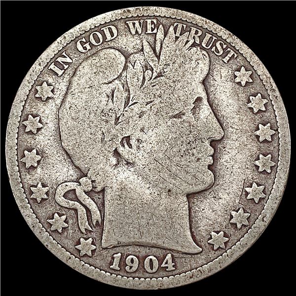 1904-S Barber Half Dollar NICELY CIRCULATED
