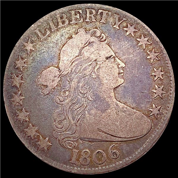 1806 Draped Bust Half Dollar ABOUT UNCIRCULATED