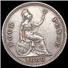 Image 2 : 1888 British 4 Pence ABOUT UNCIRCULATED