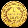 Image 2 : 1851 Rare Gold Dollar CLOSELY UNCIRCULATED