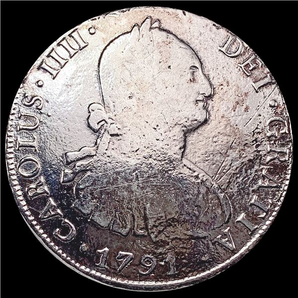 1791PTS PR Bolivia 8 Reales Circulated