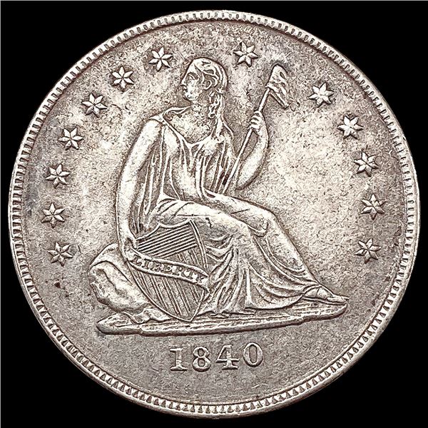 1840-O Seated Liberty Quarter CLOSELY UNCIRCULATED