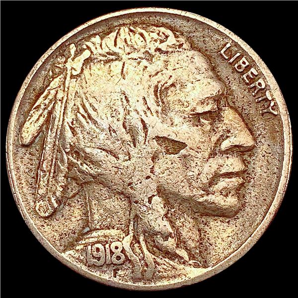 1918-S Buffalo Nickel LIGHTLY CIRCULATED