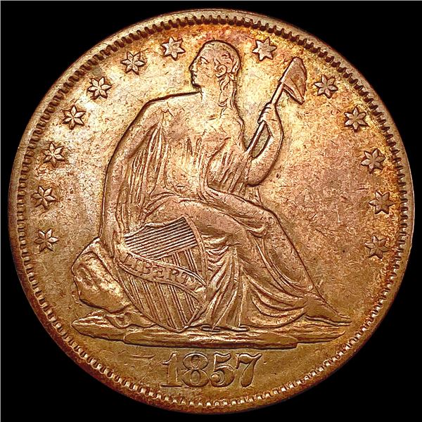 1857 Seated Liberty Half Dollar CLOSELY UNCIRCULATED