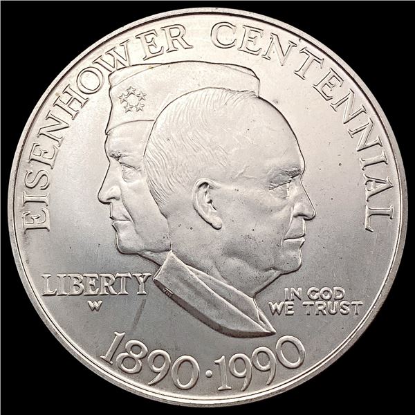 1990-W Eisenhower Centennial $1 SUPERB GEM BU