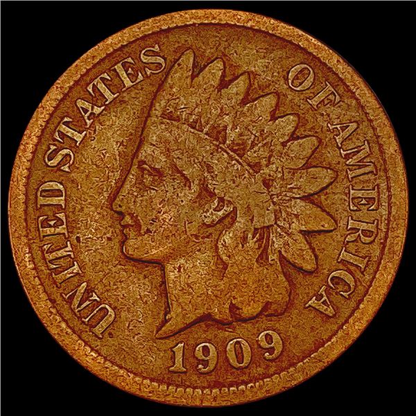1909 Indian Head Cent ABOUT UNCIRCULATED