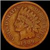 Image 1 : 1909 Indian Head Cent ABOUT UNCIRCULATED