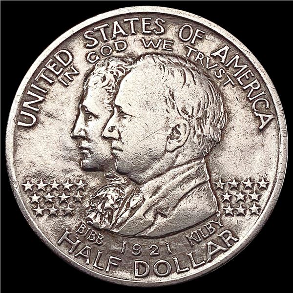 1921 Alabama Half Dollar NEARLY UNCIRCULATED