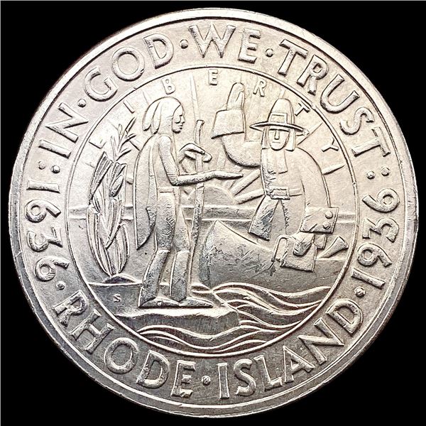 1936-S Rhode Island Half Dollar GEM BU