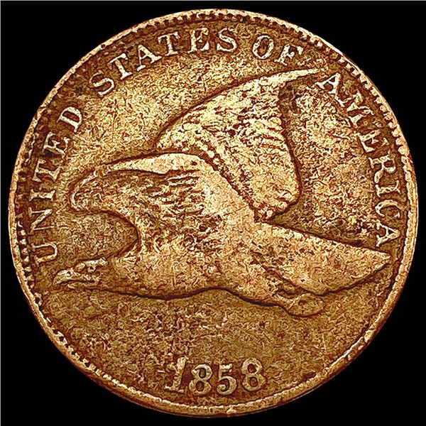 1858 Flying Eagle Cent NEARLY UNCIRCULATED