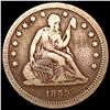 1859 Seated Liberty Quarter LIGHTLY CIRCULATED
