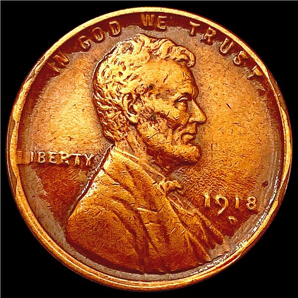 1918-D Wheat Cent CLOSELY UNCIRCULATED