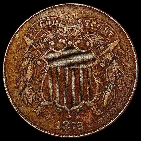 1872 Two Cent Piece NEARLY UNCIRCULATED