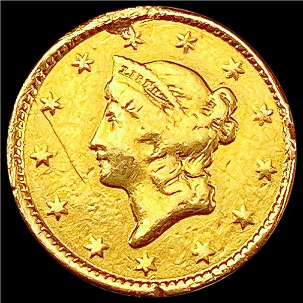 1851 Rare Gold Dollar ABOUT UNCIRCULATED