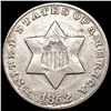 1852 Silver Three Cent NEARLY UNCIRCULATED