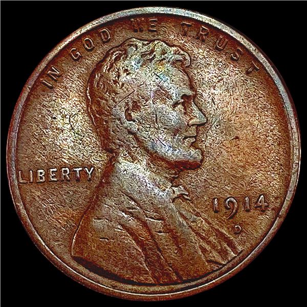 1914-D Walking Liberty Cent LIGHTLY CIRCULATED