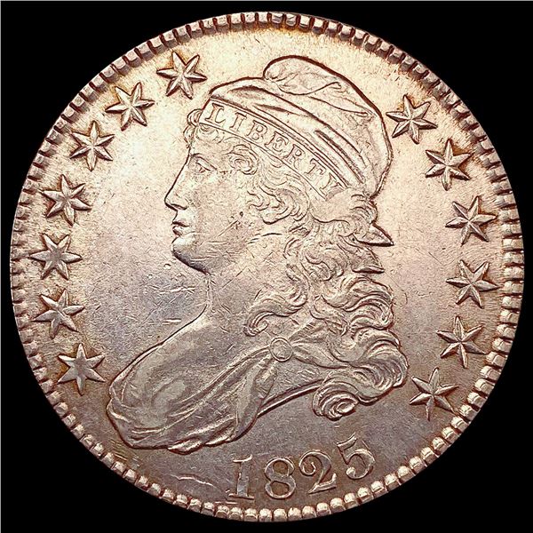 1825 Capped Bust Half Dollar CHOICE AU