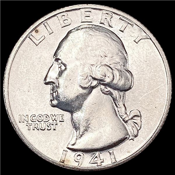 1941-S Washington Silver Quarter SUPERB GEM BU