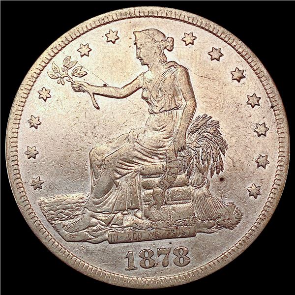 1878-S Silver Trade Dollar CLOSELY UNCIRCULATED