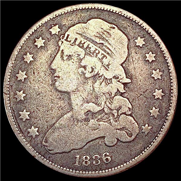 1836 Capped Bust Quarter LIGHTLY CIRCULATED