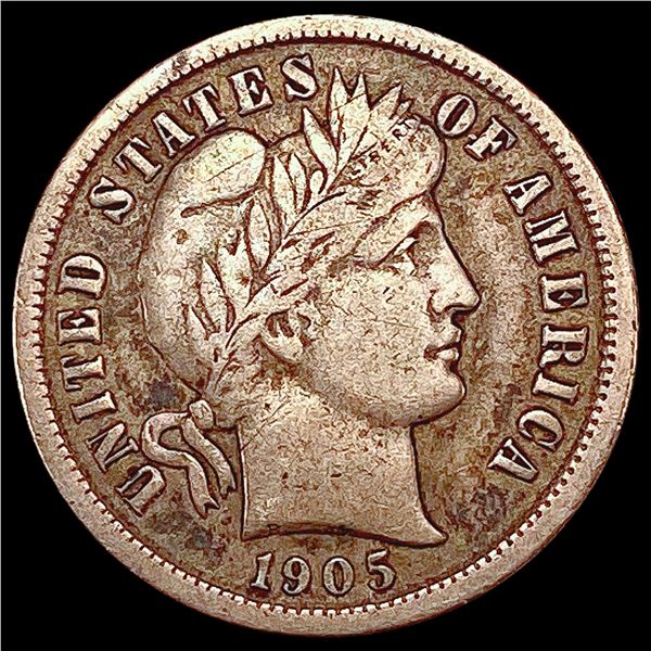 1905-S Barber Half Dime CLOSELY UNCIRCULATED