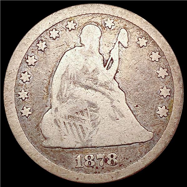 1878-CC Seated Liberty Quarter NICELY CIRCULATED