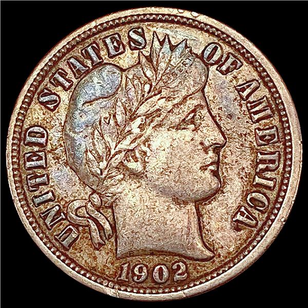 1902-O Barber Dime CLOSELY UNCIRCULATED