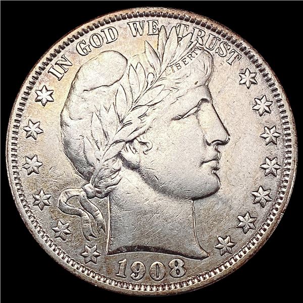 1908-O Barber Half Dollar NEARLY UNCIRCULATED