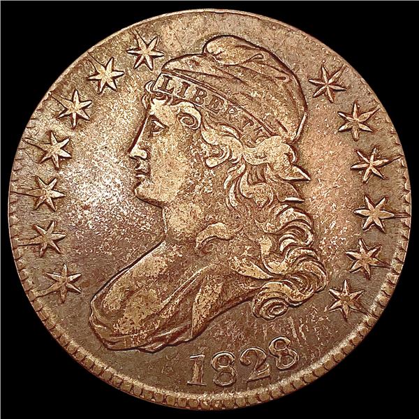 1828 Capped Bust Half Dollar NEARLY UNCIRCULATED