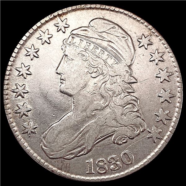 1830 Capped Bust Half Dollar ABOUT UNCIRCULATED