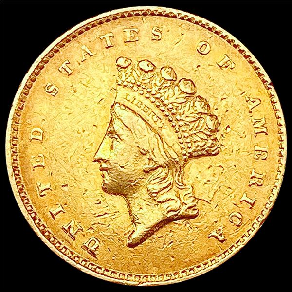 1855 Rare Gold Dollar CLOSELY UNCIRCULATED