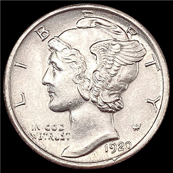 1920 Mercury Dime GEM BU