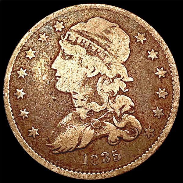 1835 Capped Bust Quarter LIGHTLY CIRCULATED