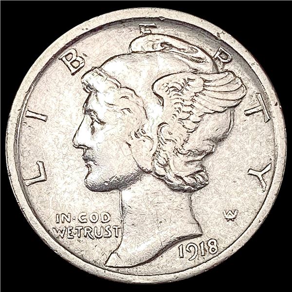 1918-S Mercury Dime CLOSELY UNCIRCULATED