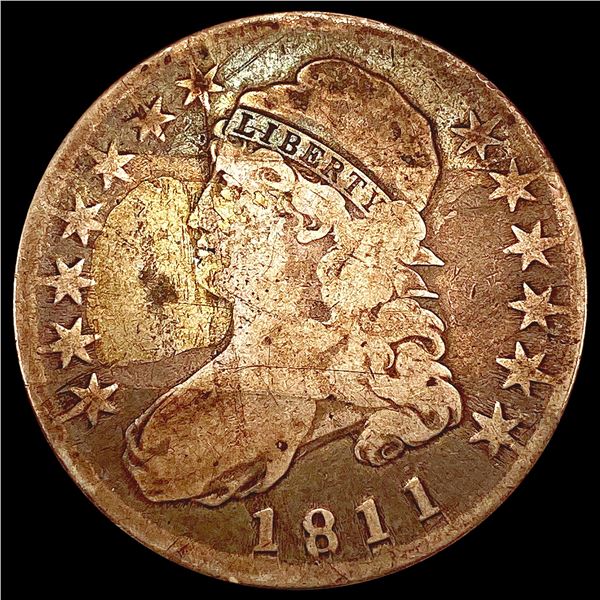 1811 Capped Bust Half Dollar LIGHTLY CIRCULATED