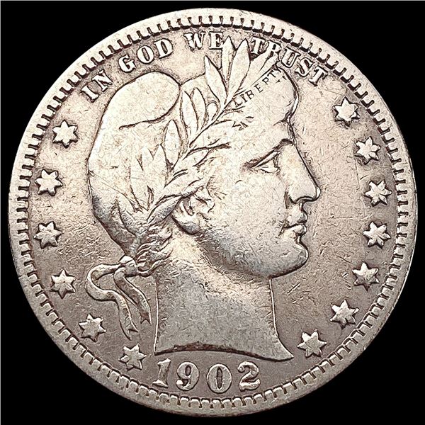 1902 Barber Quarter ABOUT UNCIRCULATED