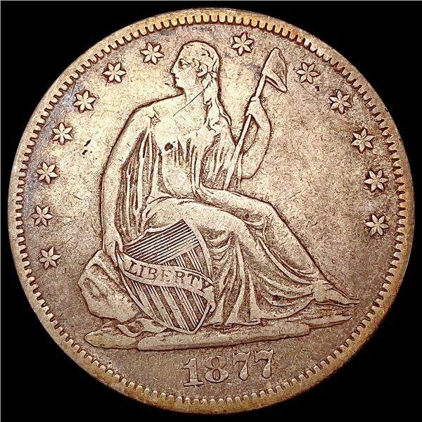 1877-S Seated Liberty Half Dollar ABOUT UNCIRCULATED