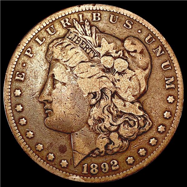 1892-CC Morgan Silver Dollar LIGHTLY CIRCULATED