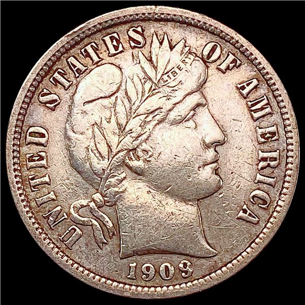 1909 Barber Dime CLOSELY UNCIRCULATED