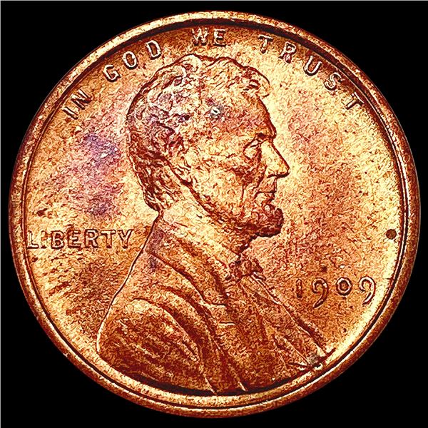 1909 VDB Wheat Cent SUPERB GEM BU